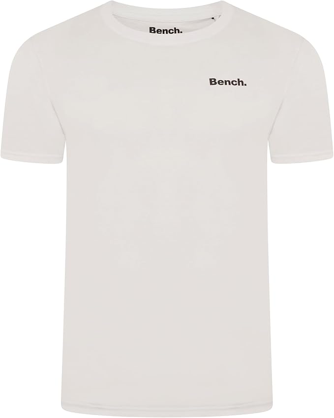 Bench Men's Envoy Everyday T-Shirt Multipack, Assorted Plain Colours, 100% Cotton, 5 Pack, Crew Neck Classic Fit Short Sleeve Tee, Everyday Men'