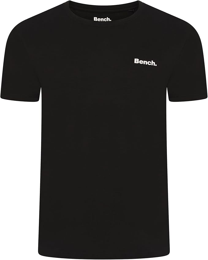 Bench Men's Envoy Everyday T-Shirt Multipack, Assorted Plain Colours, 100% Cotton, 5 Pack, Crew Neck Classic Fit Short Sleeve Tee, Everyday Men'