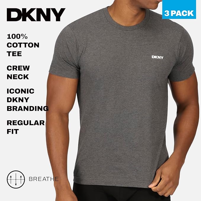 DKNY Men's Giants T-Shirt (Pack of 3)