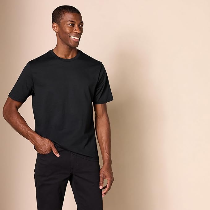 Essentials Men's Cotton Regular-Fit Short-Sleeve Crewneck T-Shirt