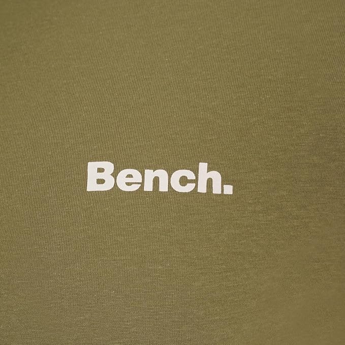 Bench Men's Envoy Everyday T-Shirt Multipack, Assorted Plain Colours, 100% Cotton, 5 Pack, Crew Neck Classic Fit Short Sleeve Tee, Everyday Men'